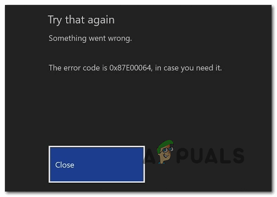 So beheben Sie den Xbox One-Fehler 0x87E00064