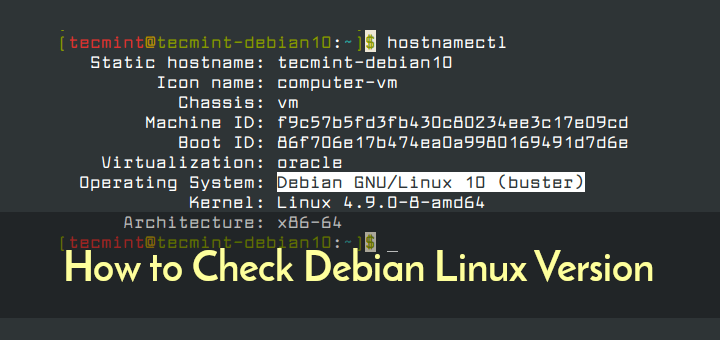 So überprüfen Sie die Debian Linux-Version