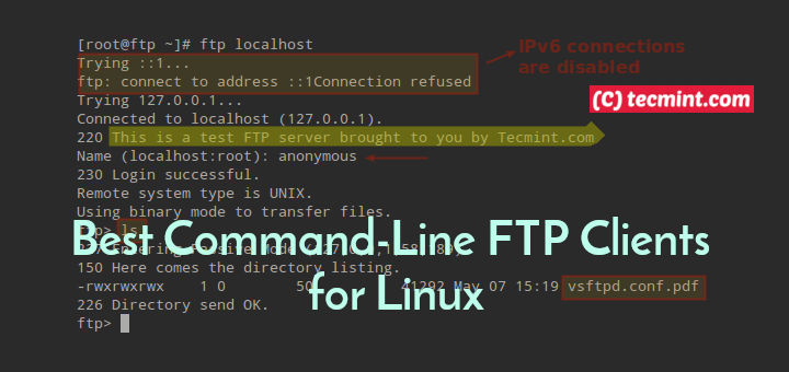 Beste Befehlszeilen-FTP-Clients für Linux
