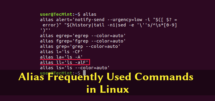 Erstellen und Verwenden des Alias-Befehls unter Linux