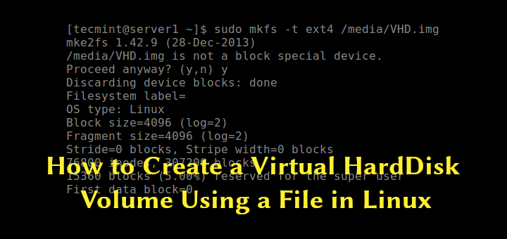 So erstellen Sie ein virtuelles Festplatten-Volume mithilfe einer Datei unter Linux