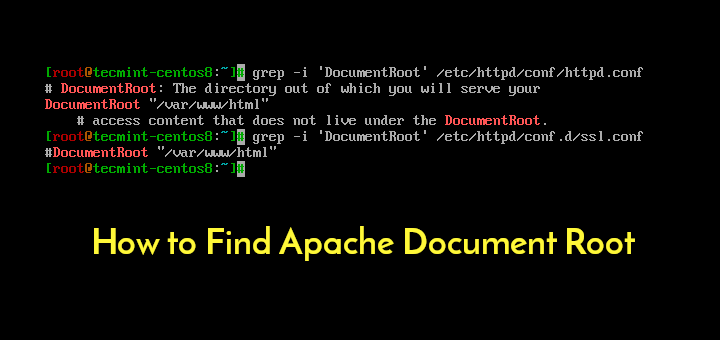 So finden Sie Apache Document Root unter Linux
