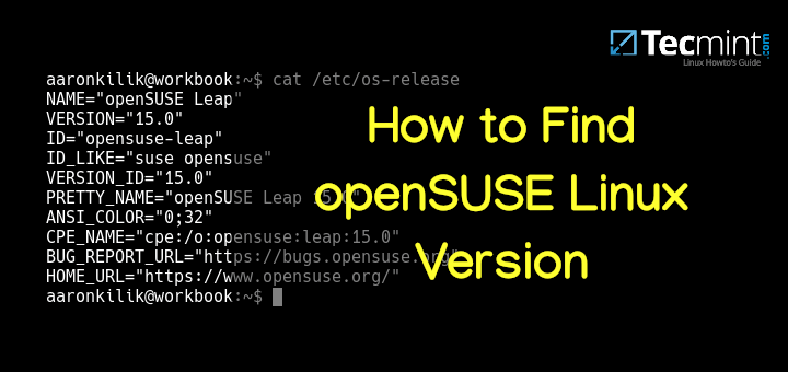 So finden Sie die openSUSE Linux-Version