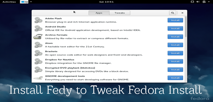 Fedy – Installieren Sie Software von Drittanbietern in Fedora