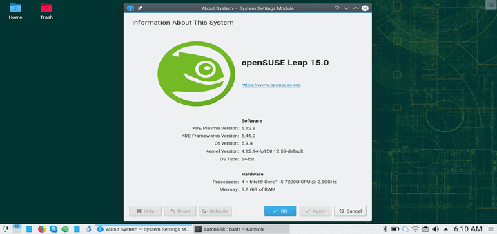 So installieren Sie OpenSUSE Leap 15.0