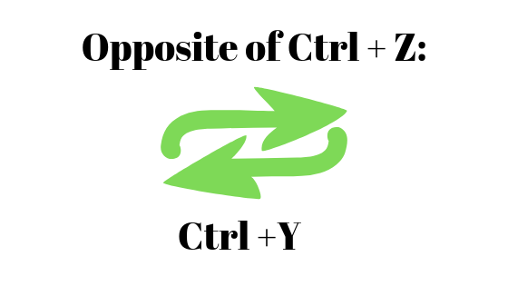 Opposite Of Ctrl Z