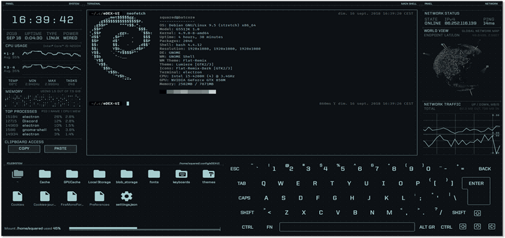 Ein Science-Fiction-Terminal-Emulator für Linux
