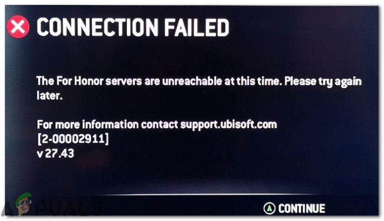 Behebung des Fehlers “Server nicht erreichbar” in For Honor