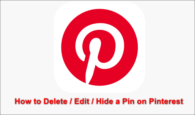 Wie lösche / bearbeite / verstecke ich einen Pin auf Pinterest?