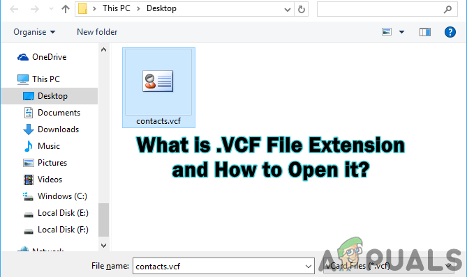 Was ist: ‘.VCF’ Dateierweiterung und wie öffnet man sie?