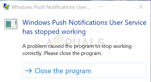 Wie kann der Fehler “Windows Push Notification User Service funktioniert nicht mehr” behoben werden?