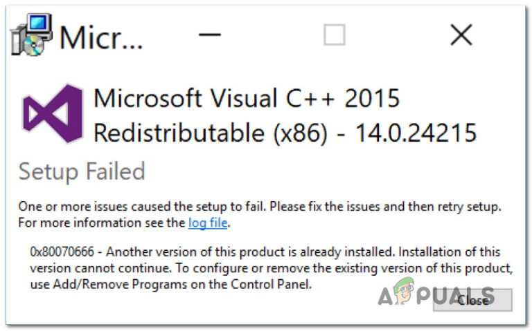 Fix: Fehler 0x80070666 bei der Installation von Microsoft Visual C ++