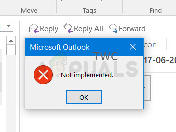 Fix: Microsoft Outlook-Fehler ‘Nicht implementiert’