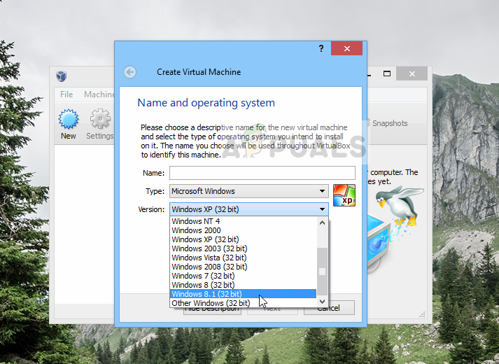 Fix: VirtualBox zeigt Windows 10 (64-Bit) nicht an