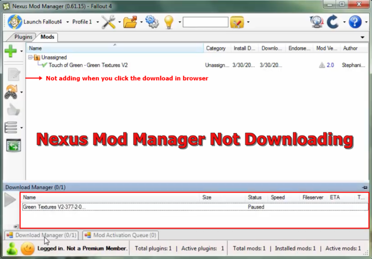 Fix: Nexus Mod Manager wird nicht heruntergeladen