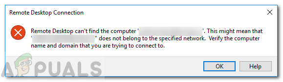 Fix: Remotedesktop kann den Computer unter Windows 10 nicht finden