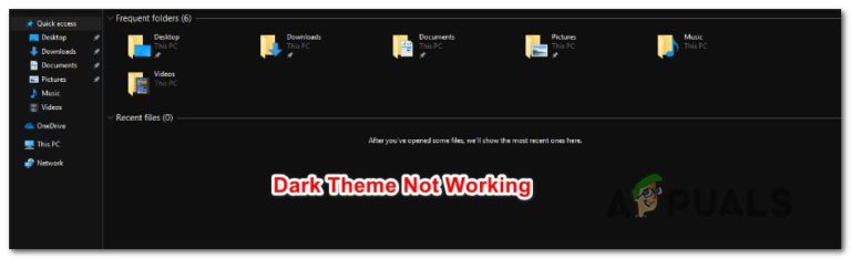 Fix: File Explorer Dark Theme funktioniert unter Windows 10 nicht