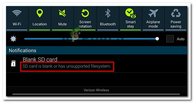 Fix: SD-Karte ist leer oder hat nicht unterstütztes Dateisystem