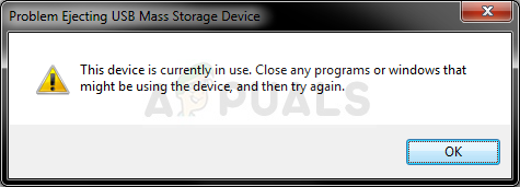 Fix: USB-Fehler Dieses Gerät wird derzeit verwendet