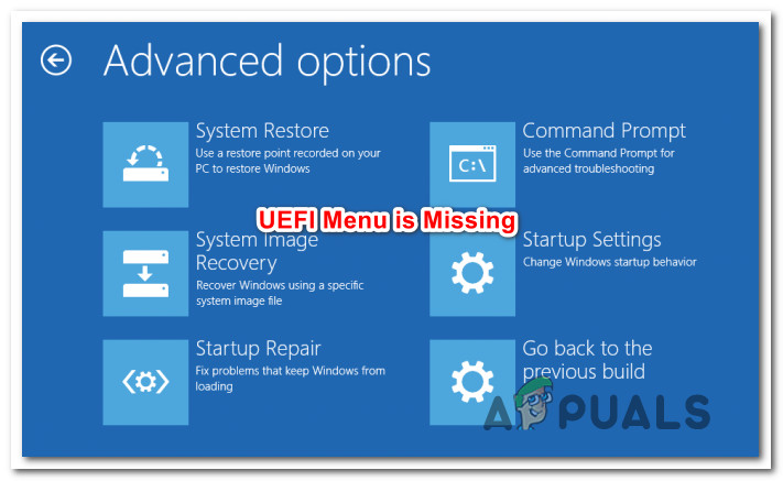 Fix: UEFI-Firmware-Einstellungen fehlen in Windows 10