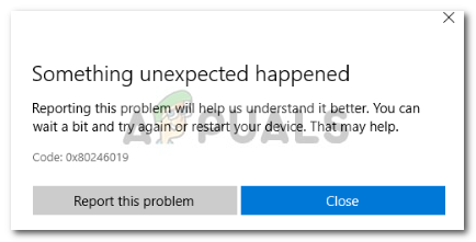 Fix: Windows 10 Fehler 0x80246019