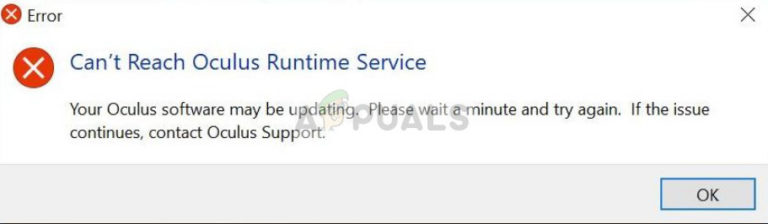 Fix: Oculus Runtime Service kann nicht erreicht werden