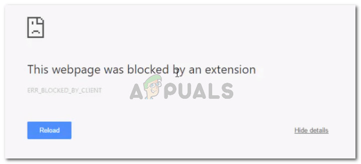 Fix: Diese Webseite wurde durch eine Erweiterung blockiert (ERR_BLOCKED_BY_CLIENT)