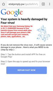 Fix: Ihr System ist durch vier Viren stark beschädigt