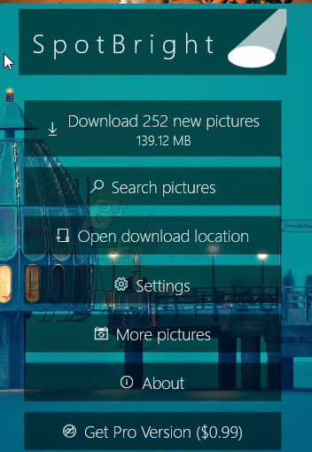 Herunterladen von Windows 10 Spotlight-Bildern