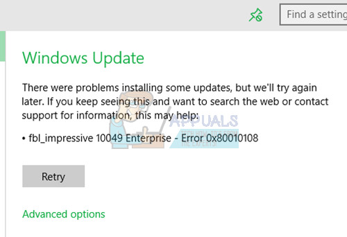 So beheben Sie den Windows Update-Fehler 0x80010108