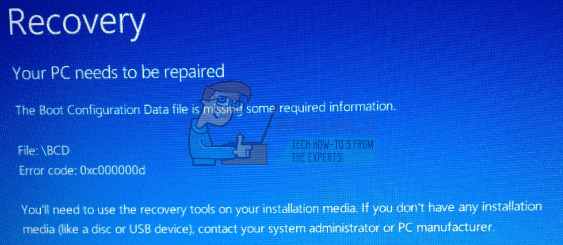 Wie behebe ich den Fehler 0xc000000d “Ihr PC muss repariert werden”?