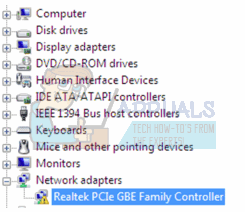 Behebung des Problems “Beim Realtek PCIe GBE Family Controller-Adapter treten Treiber- oder Hardwareprobleme auf.”