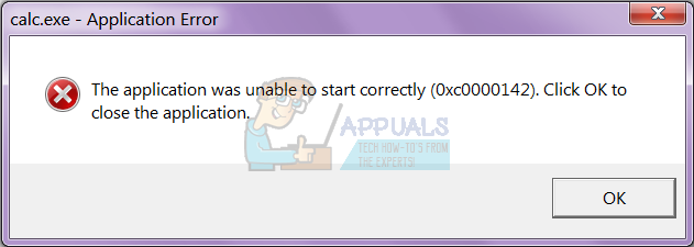 Fix: Die Anwendung konnte nicht korrekt gestartet werden (0xc0000142)