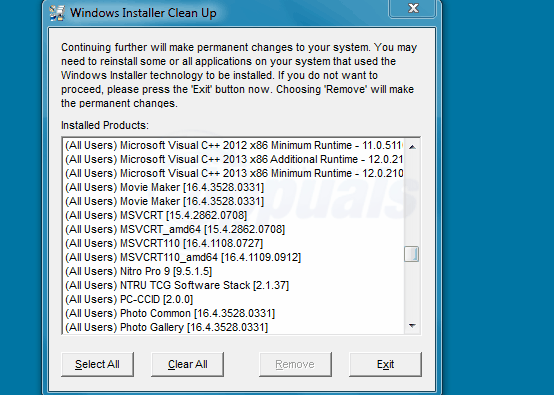 So deinstallieren Sie Programme mit dem Windows Installer Cleanup Utility