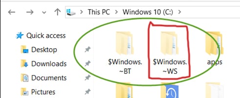 Was ist der $ Windows. ~ WS-Ordner