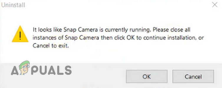 Fix: Snap Camera kann nicht von Windows deinstalliert werden
