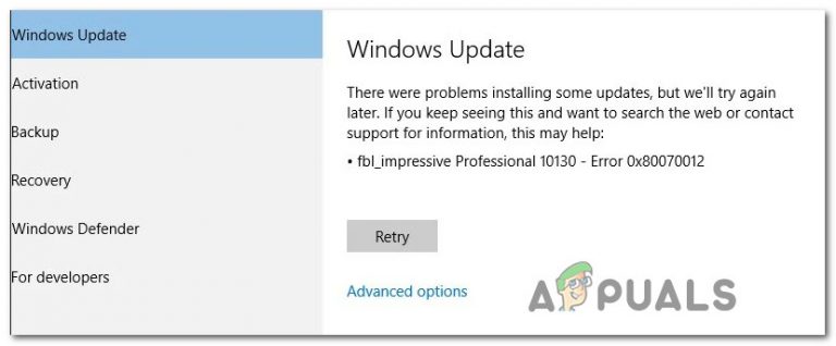 So beheben Sie Windows Update 0x80070012 unter Windows 10