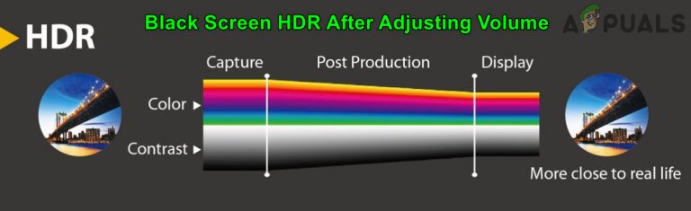 Fix: Schwarzer Bildschirm HDR nach Anpassung der Lautstärke