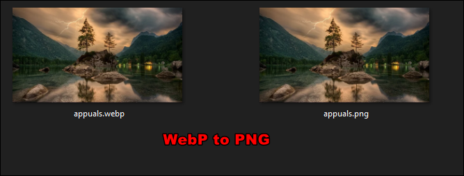 Wie kann man WEBP in PNG in Windows 10 speichern/konvertieren?