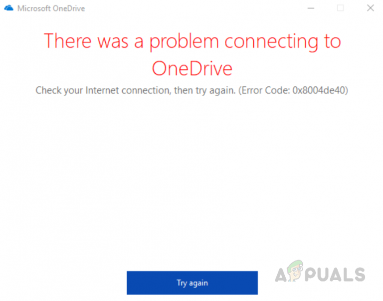 Wie behebt man den OneDrive-Anmeldefehlercode 0x8004de40 unter Windows 10?