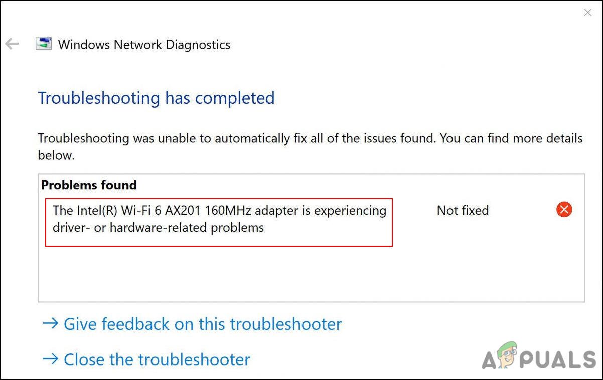 Intel r wi fi 6 ax201 160mhz не работает wifi