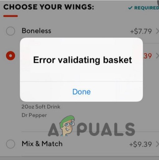 Fix: „Error Validating Basket“-Problem in der Doordash-App
