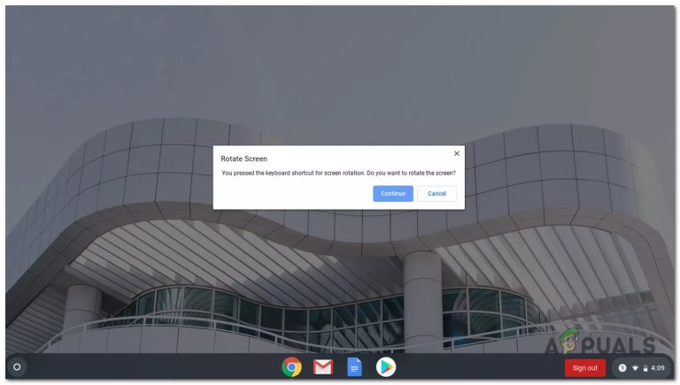 Wie kann ich den Bildschirm auf ChromeBook drehen?