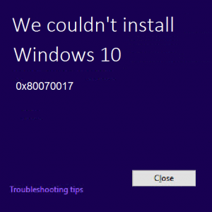 So beheben Sie den Fehler 0×80070017 in Windows 10