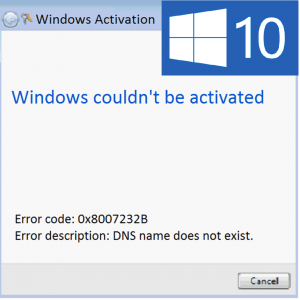Wie behebt man den Fehler 0x8007232B beim Aktivieren von Windows 10?