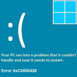 So beheben Sie den Fehler 0xC0000428 in Windows 8