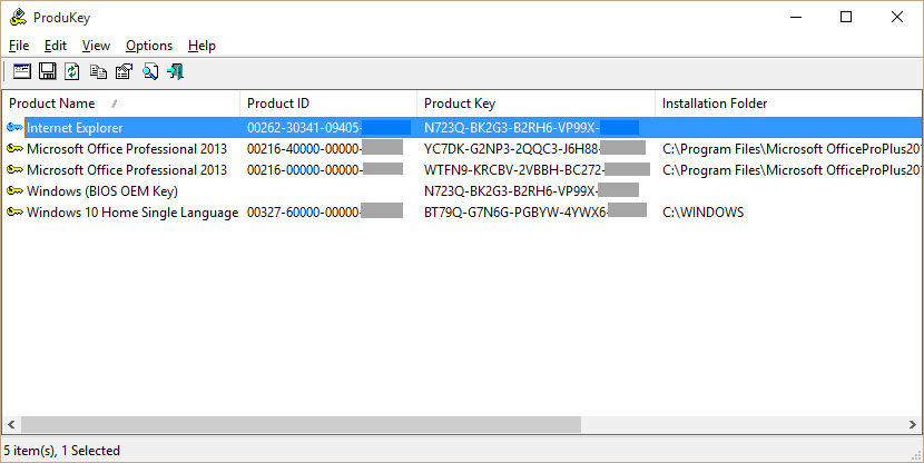 BIOS – Windows-Schlüssel – Windows 10 – Produktschlüssel – Nirsoft – Windows Wally