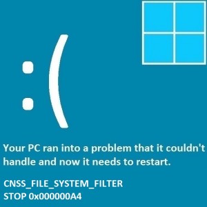So beheben Sie den CNSS_File_System_Filter-Fehler