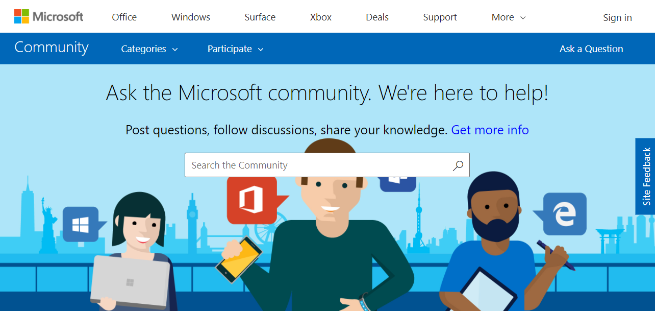 Computerprobleme – Microsoft Answers-Forum – Screenshot – Windows Wally