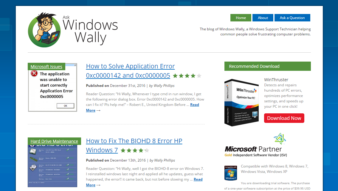 Computerprobleme – WindowsWally Facebook – Cover – Windows Wally